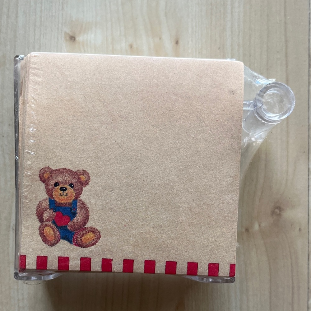 Cute Teddy Bear Note Tray